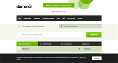 Desktop Screenshot of dumsnal.se